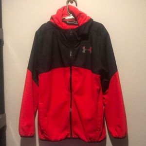 UnderArmour Boy red fleece jacket large